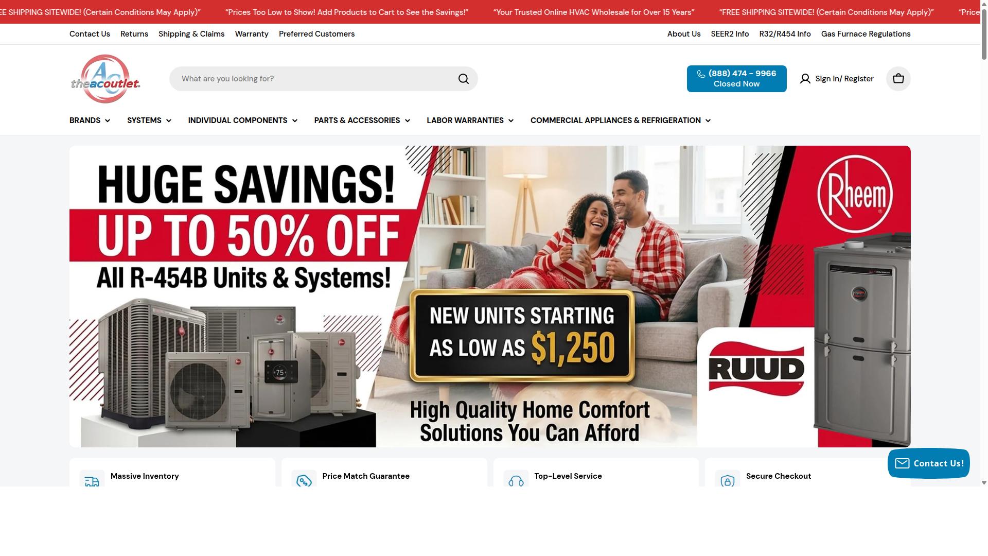 The AC Outlet website